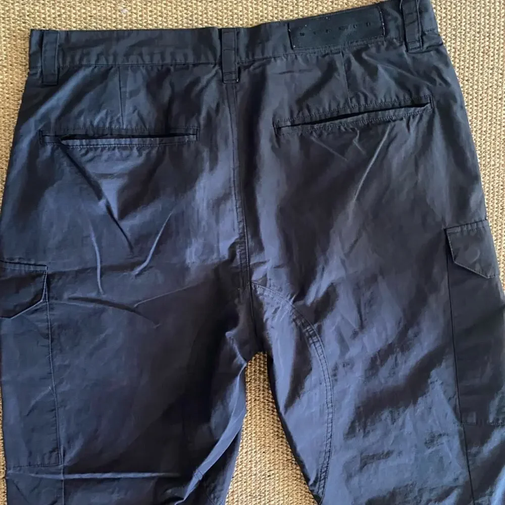 Stampd $286 Black Cotton / Nylon Cargo Pant Mens sz 34 EUC